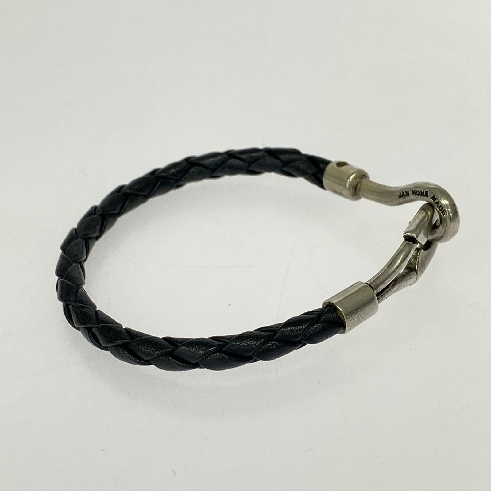 ブレスレット JAME HOME MADE レザーブレスレッド ブラック