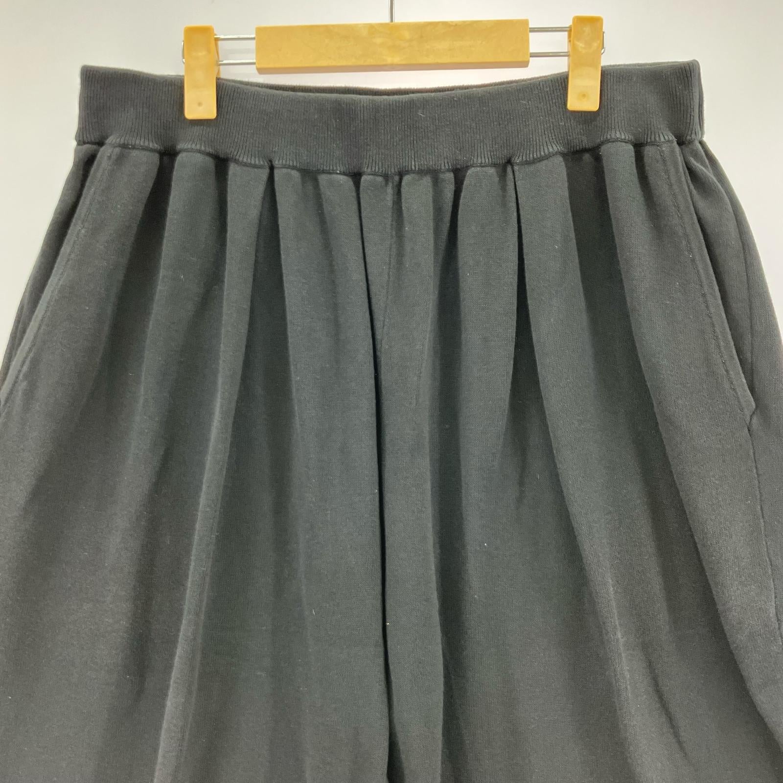 パンツ KNIT TUCK LONG PANTS M ブラック