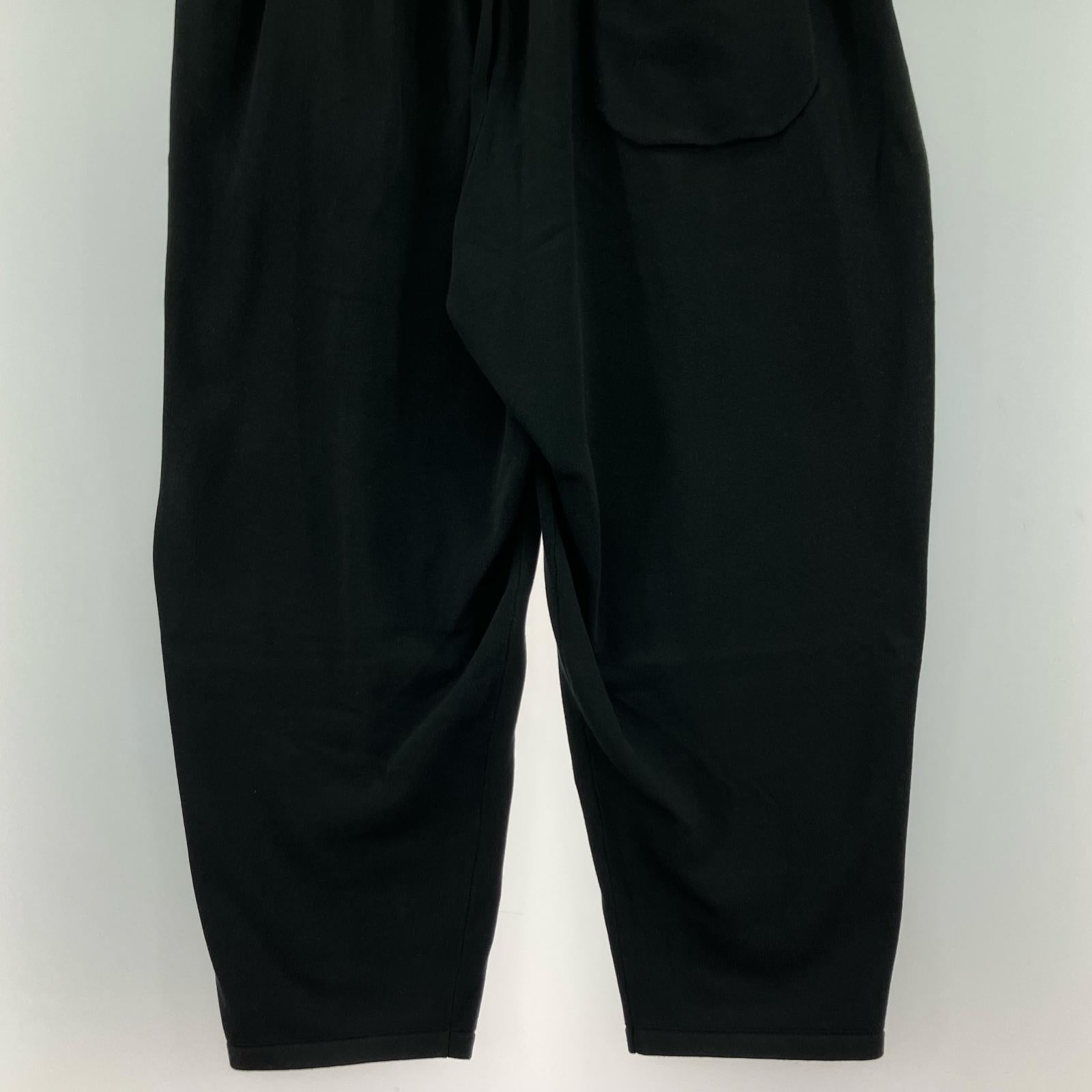 パンツ KNIT TUCK LONG PANTS M ブラック