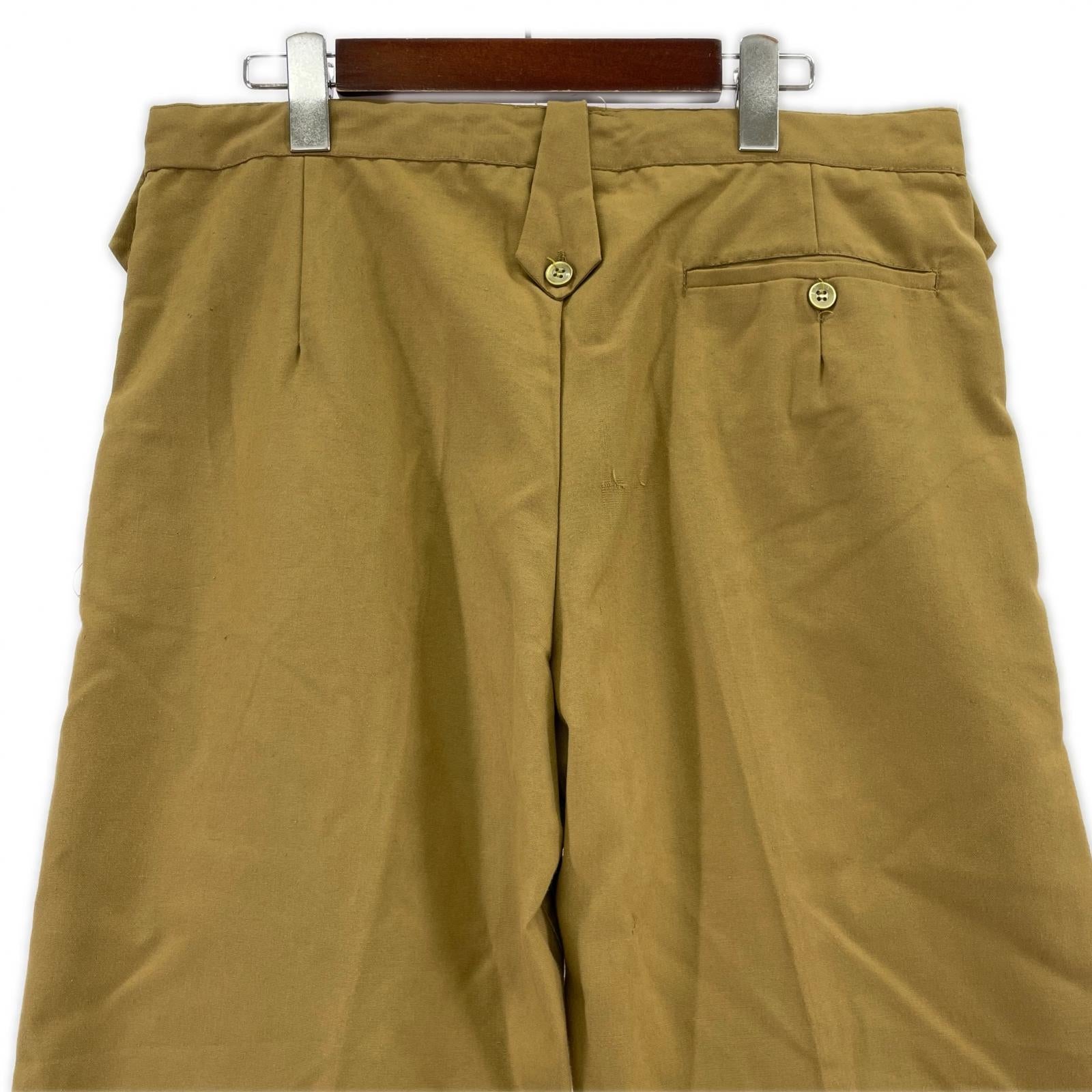 パンツ BSF ZIPPER タックパンツ BEG ベージュ