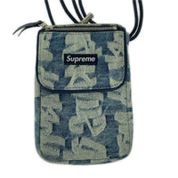 ショルダーバッグ 22SS Fat Tip Jacquard Denim Neck Pouch