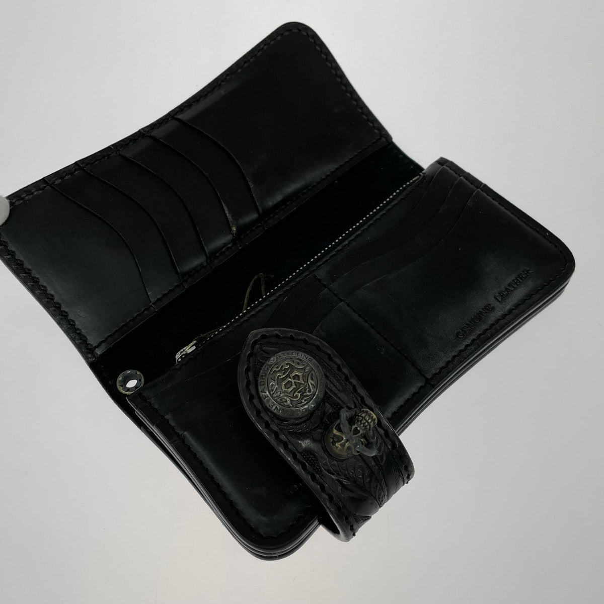 長財布 GODANE カービングウォレット 長財布 ブラック