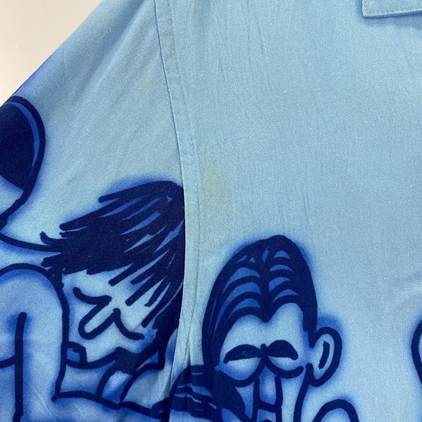 半袖シャツ 21SS dancing rayon S/S シャツ 青 (M) M ブルー