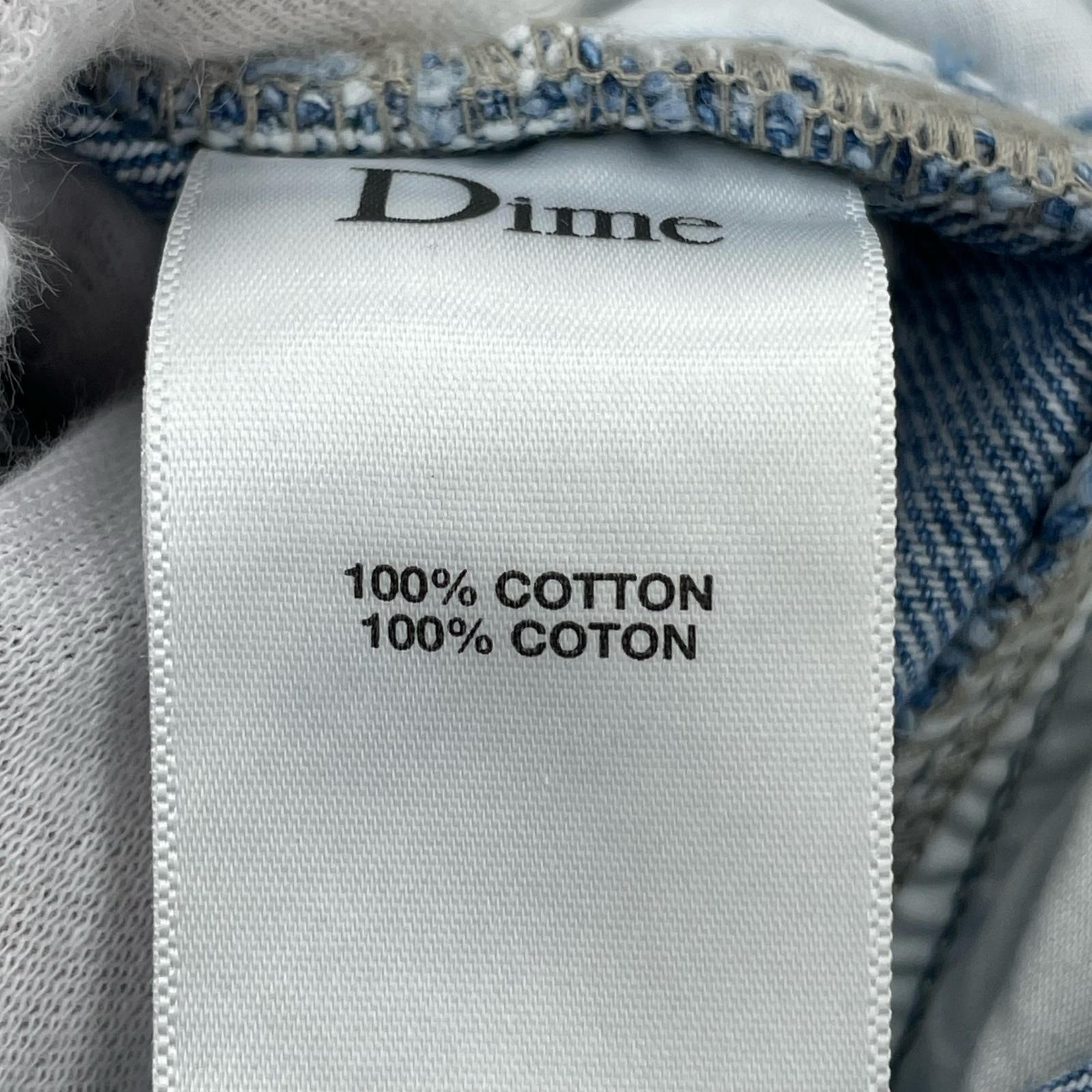 デニムパンツ Dime パッチワーク L ブルー