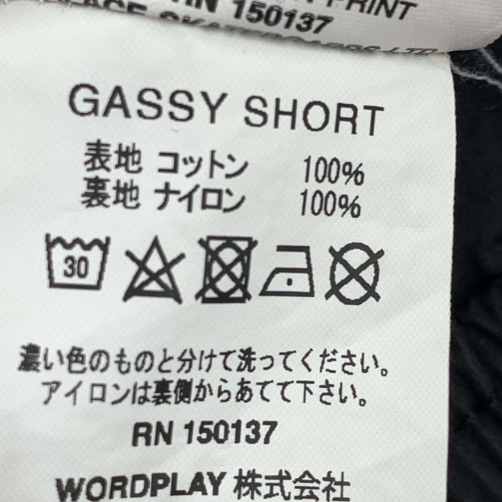 ショートパンツ PALACE Skateboards GASSY SHORT 黒 ブラック
