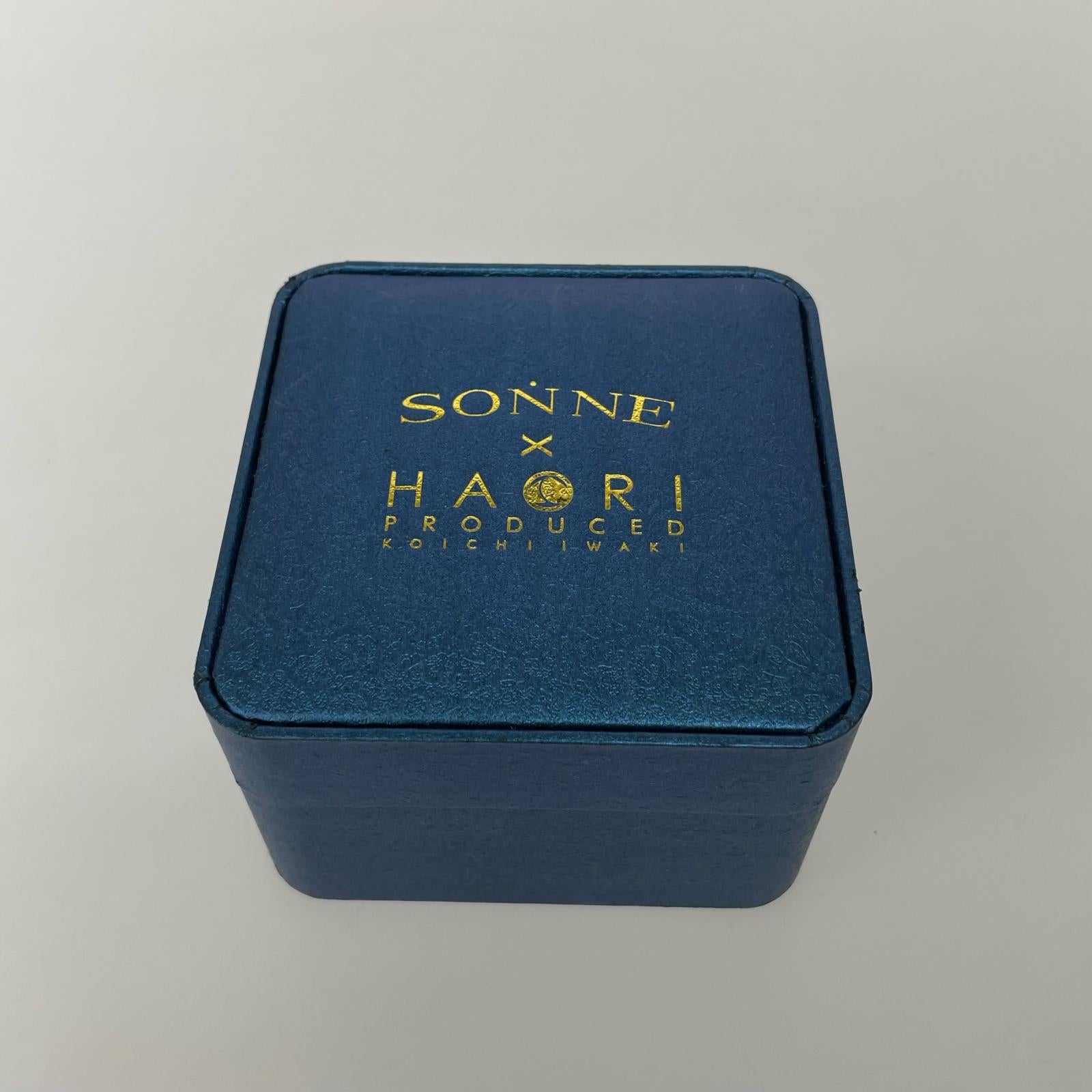 腕時計 SONNE × HAORI 自動巻き ラバーバンド ブラック