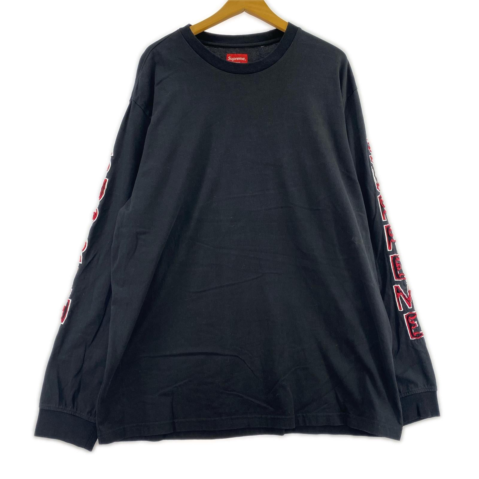 長袖Tシャツ 22FW Cut Out L/S Top (XL) ブラック