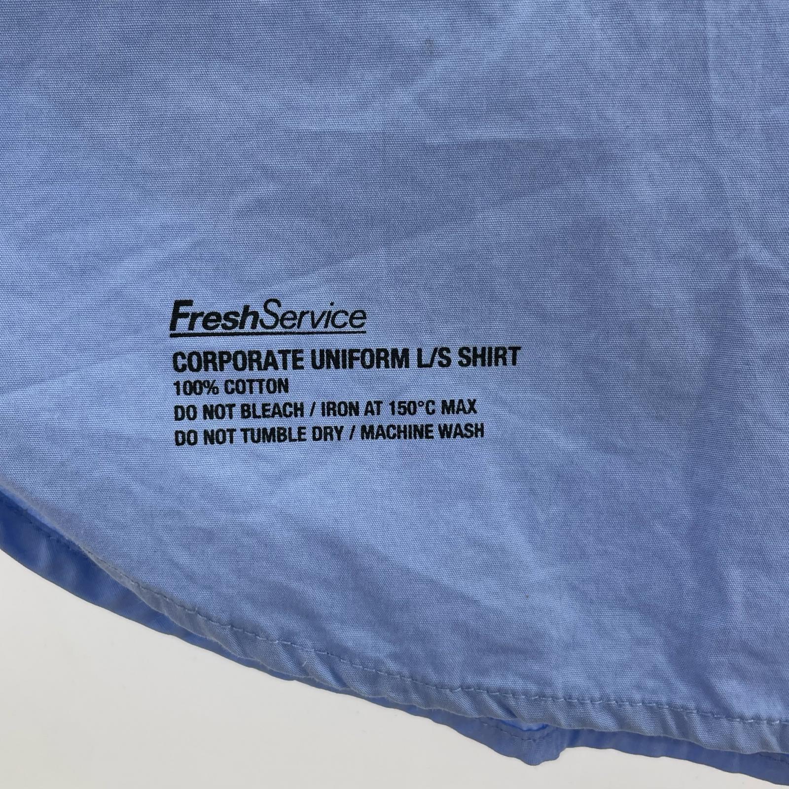 長袖シャツ CORPORATE UNIFORM L/S SHIRT M ブルー