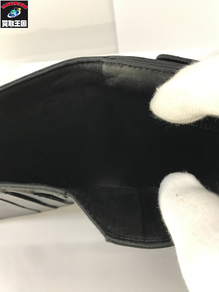 ココマーク キャビアスキン 二つ折り財布