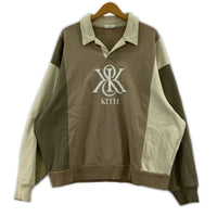 スウェット NELSON COLLARED PULLOVER BEIGE XL LL ベージュ