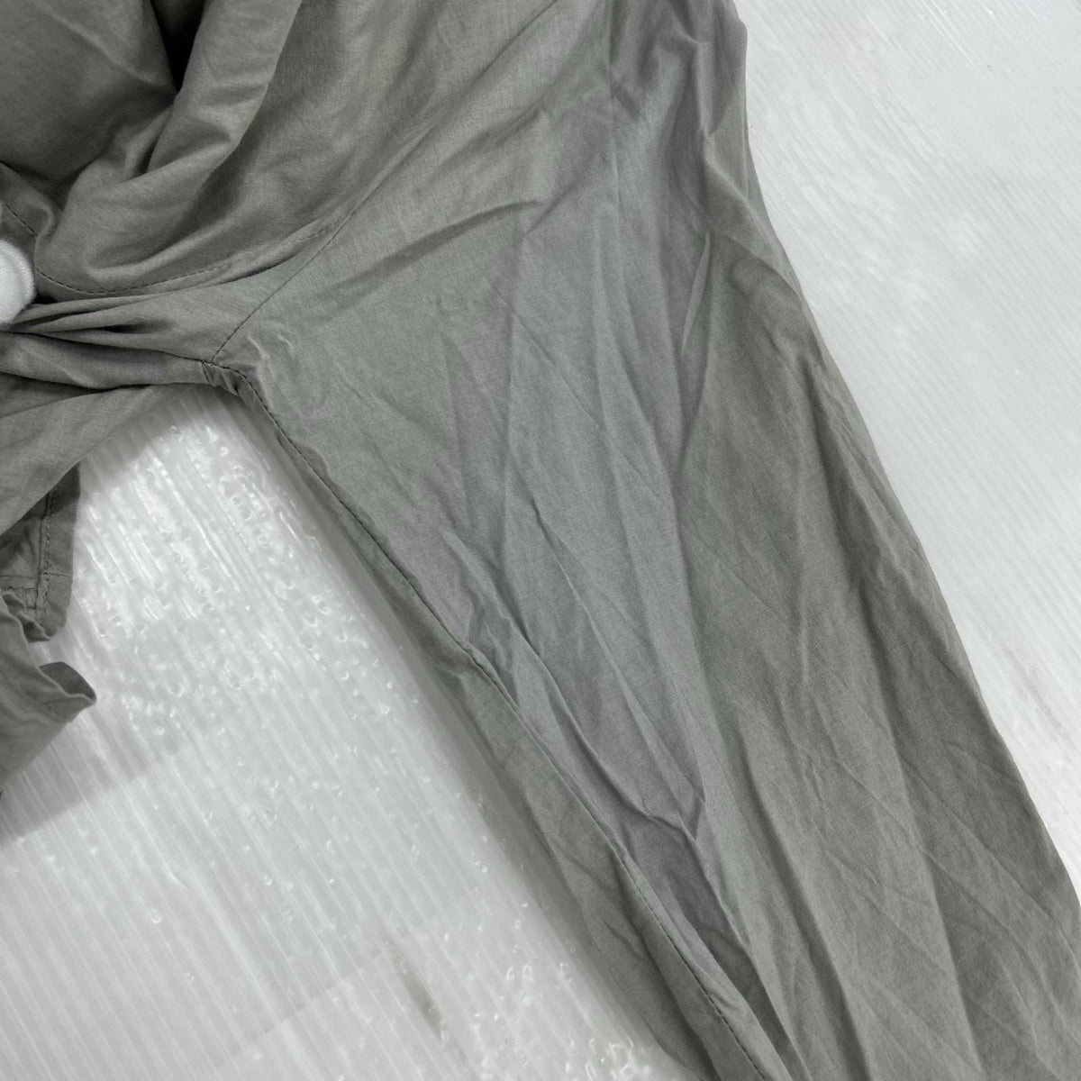 ワンピース ロングシャツワンピース グレー
