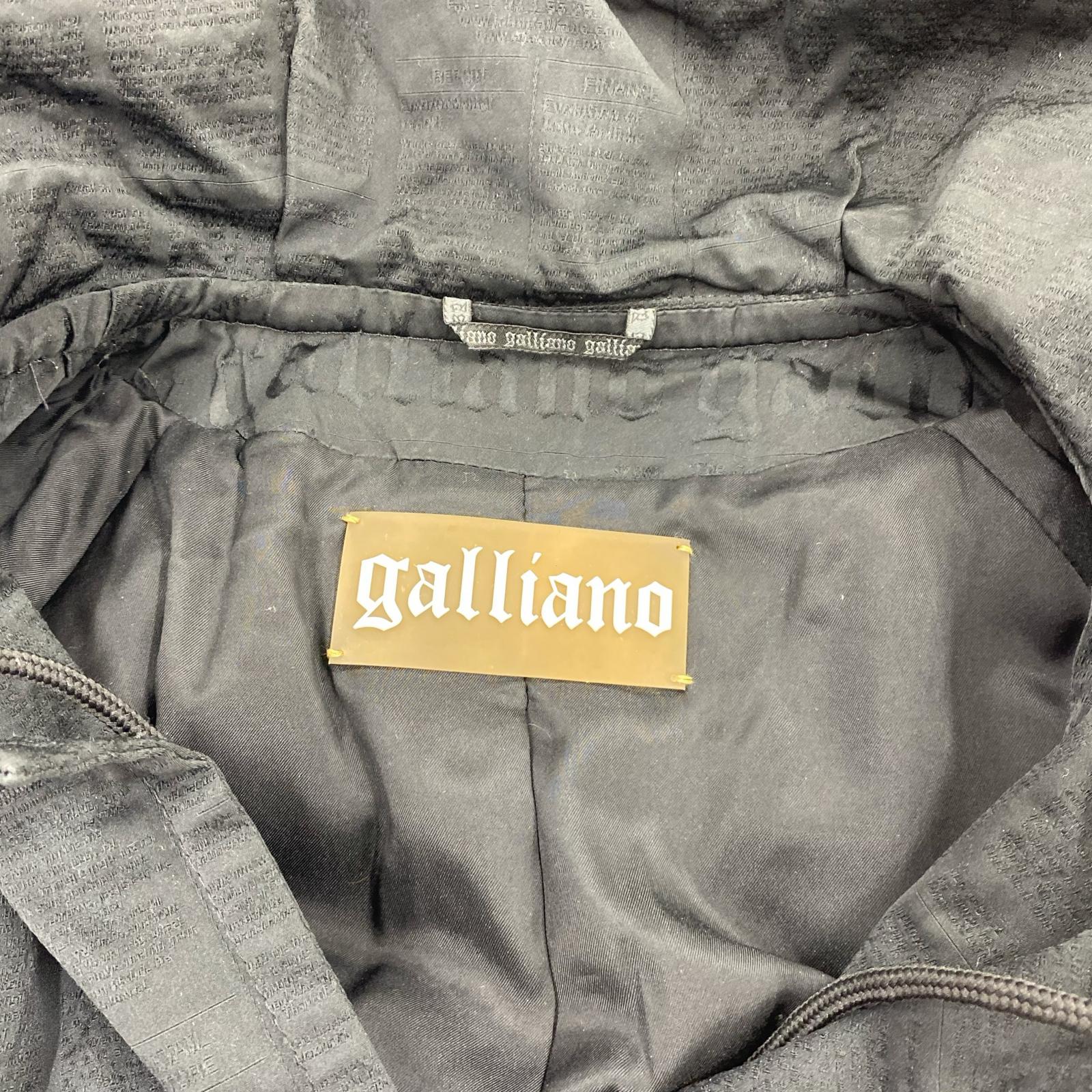 ジャケット GALLIANO UR7935 コート ブラック