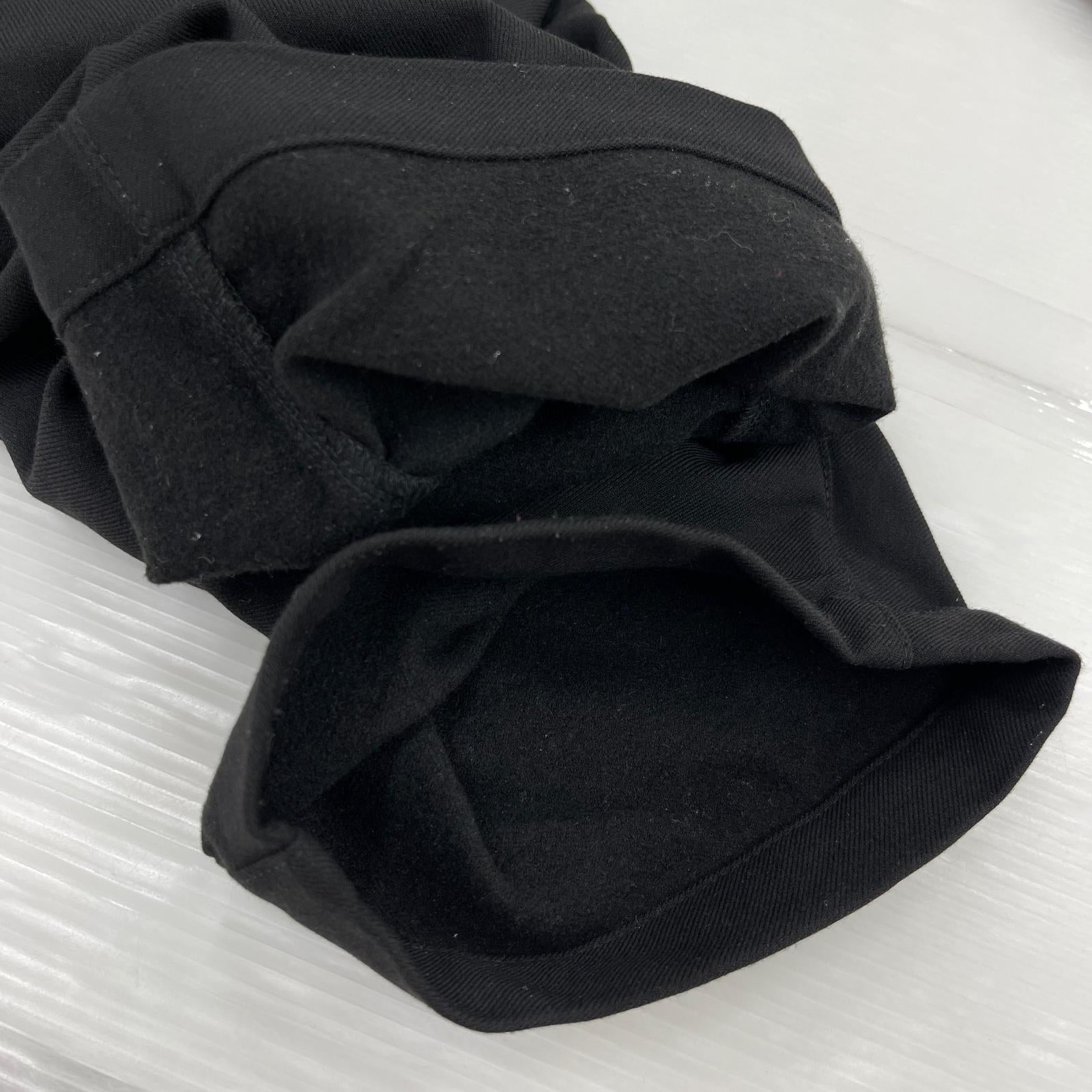 パンツ 裏起毛ツイルパッカリングパンツ ブラック (2) 2 ブラック