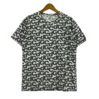 半袖Tシャツ CDG総柄 グレー ホワイト (S) S