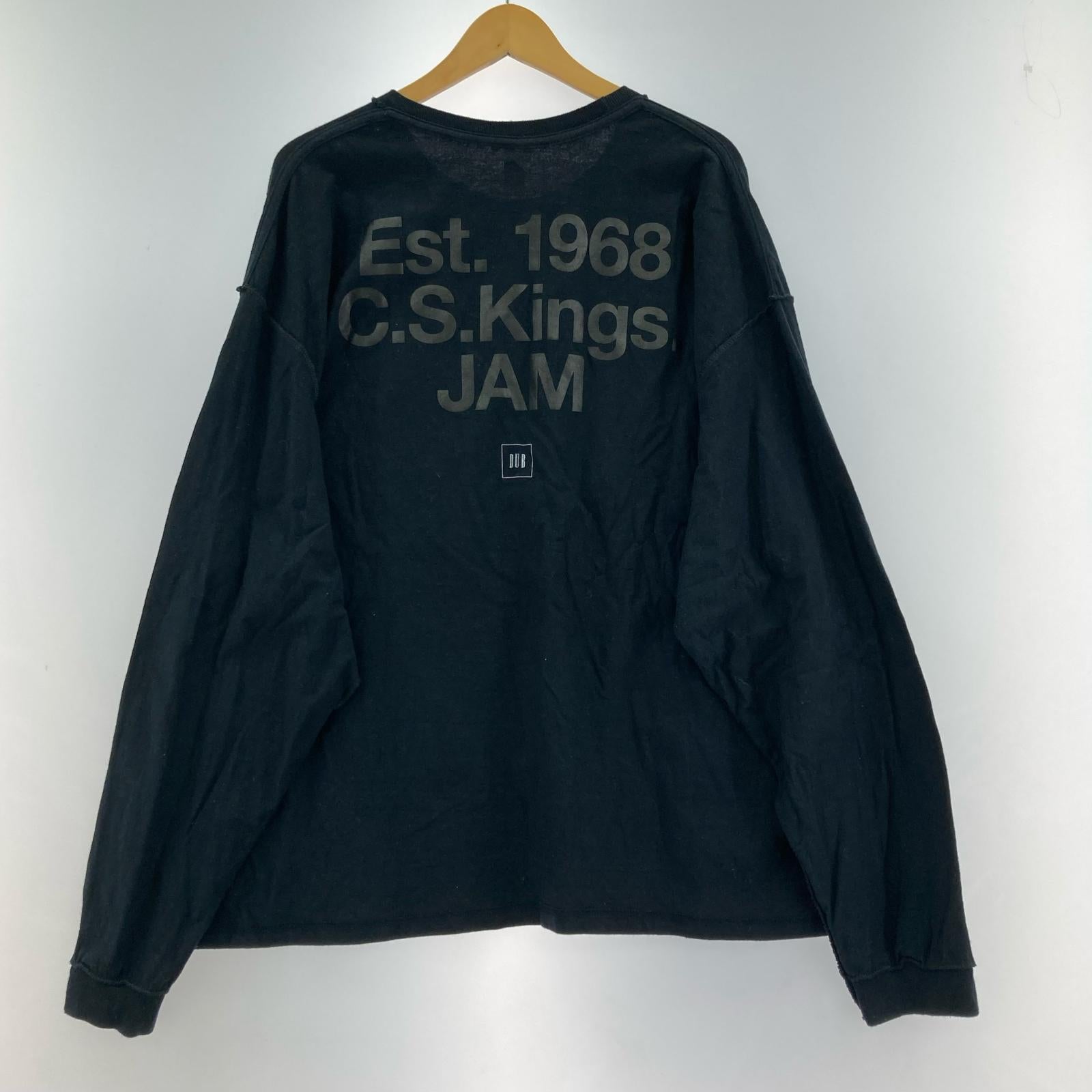 長袖Tシャツ ISNESS MUSIC DUB EST L/SLEEVE T/F LSカットソー ブラック フリー ブラック