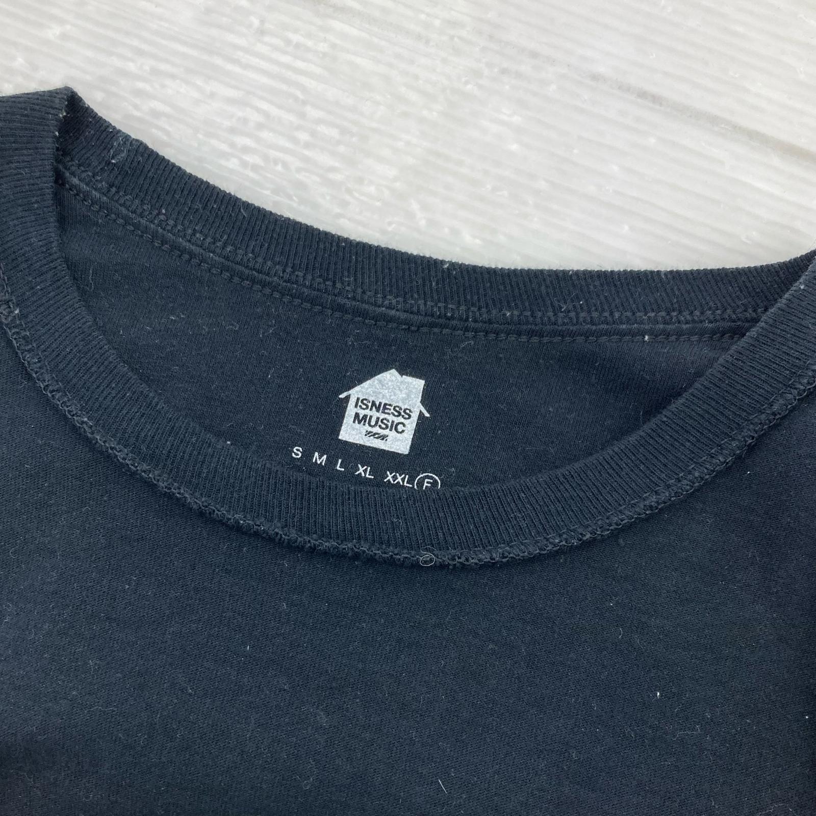 長袖Tシャツ ISNESS MUSIC DUB EST L/SLEEVE T/F LSカットソー ブラック フリー ブラック
