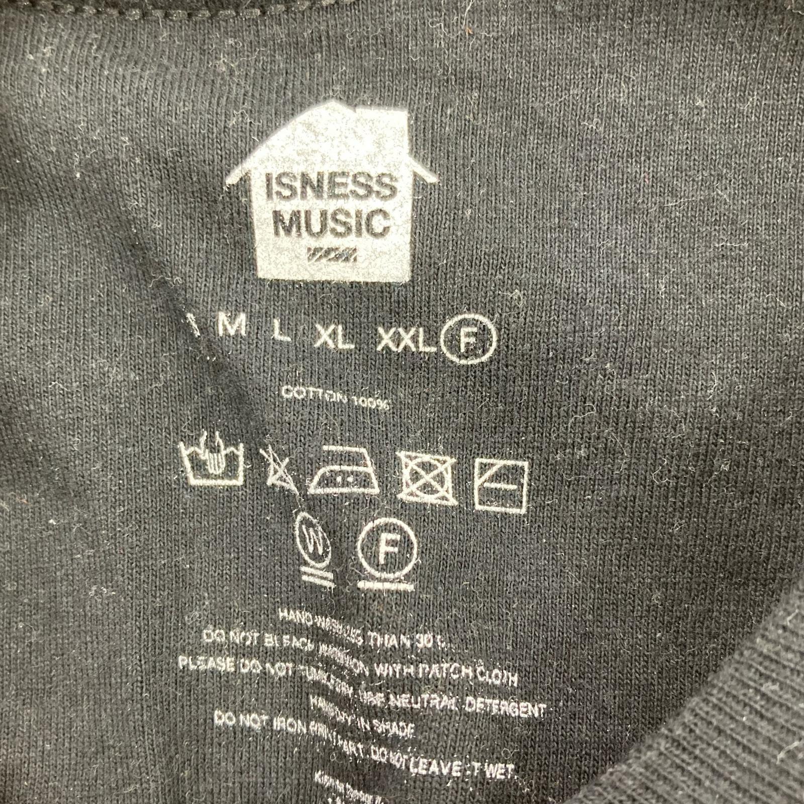 長袖Tシャツ ISNESS MUSIC DUB EST L/SLEEVE T/F LSカットソー ブラック フリー ブラック