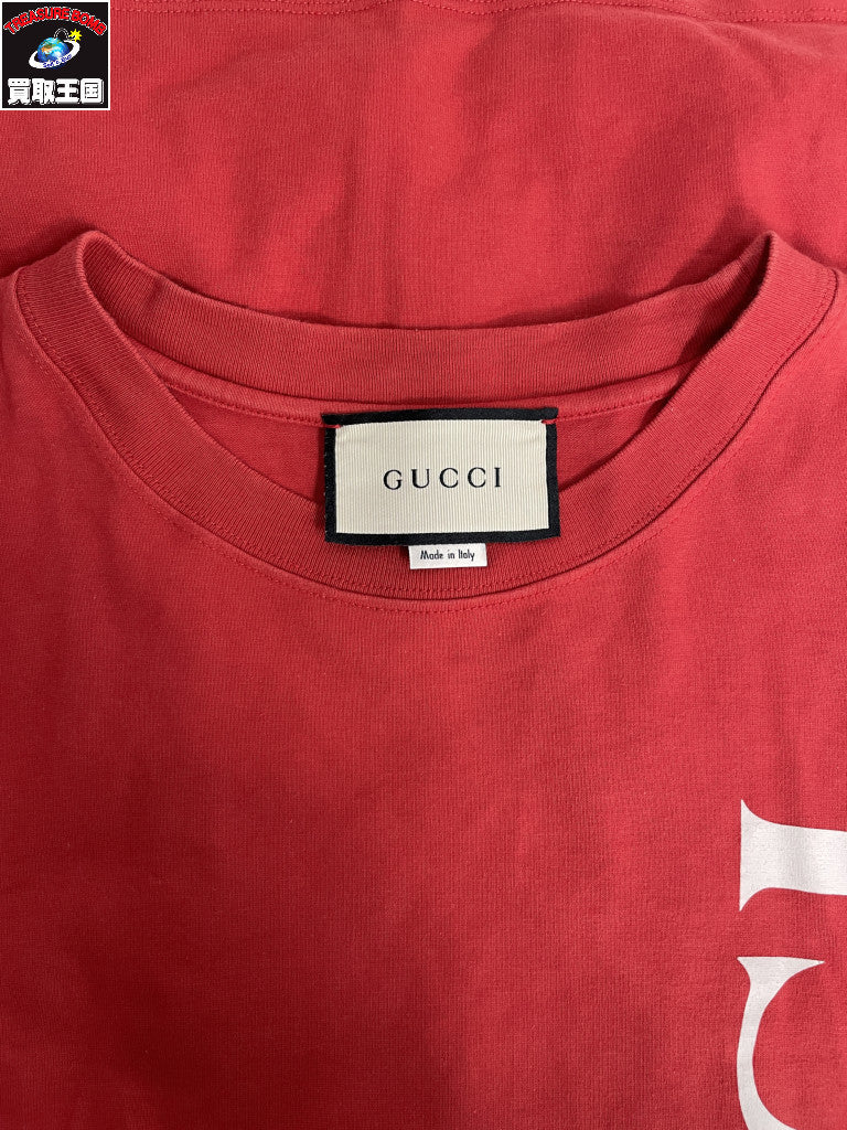 GUCCI/20SS/ロゴプリント オーバーサイズ T/L