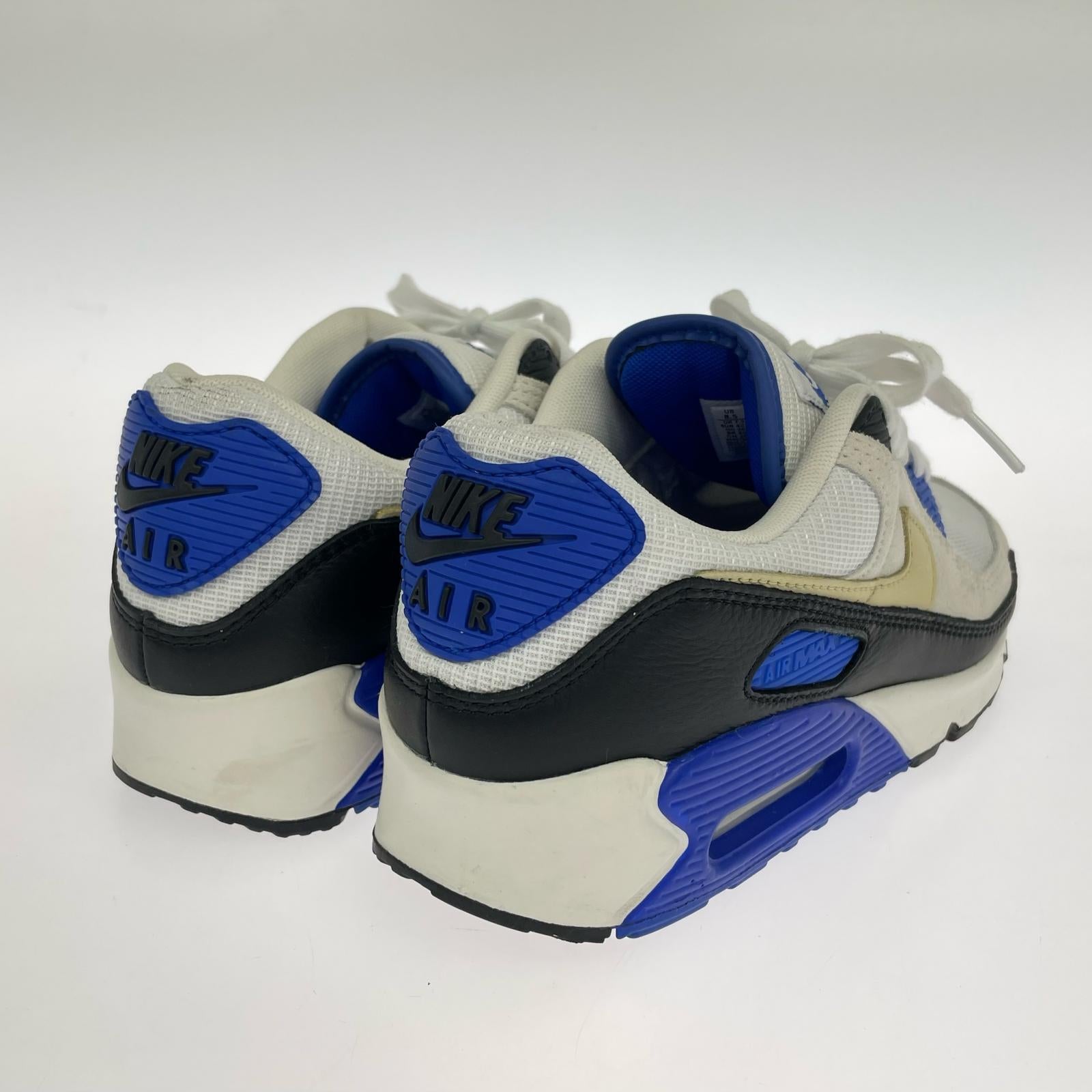 スニーカー NIKE AIR MAX 90 PREMIUM HF3449-100 青×白(26.0) 26.5cm (US8 1/2 UK8 EU43) ホワイト