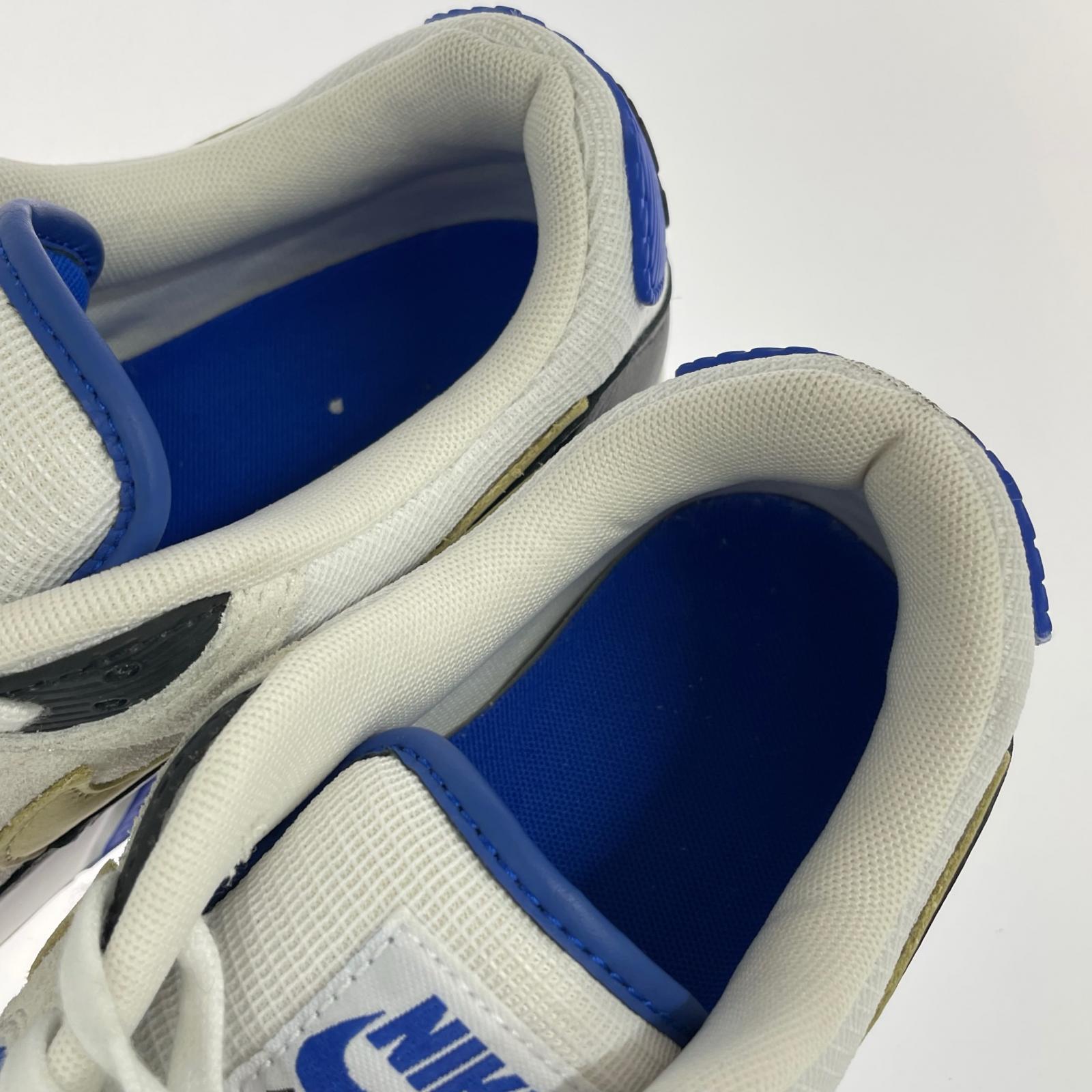 スニーカー NIKE AIR MAX 90 PREMIUM HF3449-100 青×白(26.0) 26.5cm (US8 1/2 UK8 EU43) ホワイト