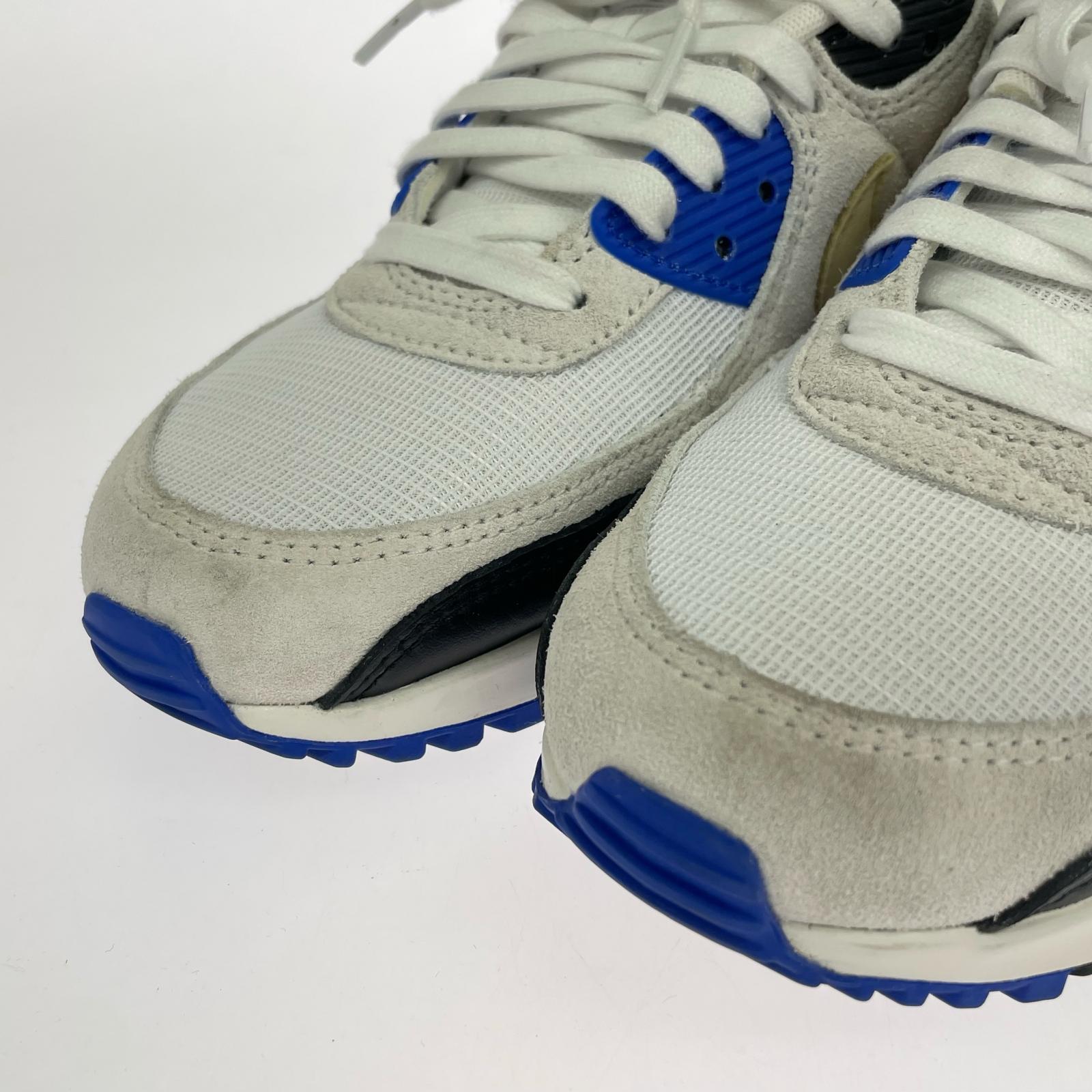 スニーカー NIKE AIR MAX 90 PREMIUM HF3449-100 青×白(26.0) 26.5cm (US8 1/2 UK8 EU43) ホワイト