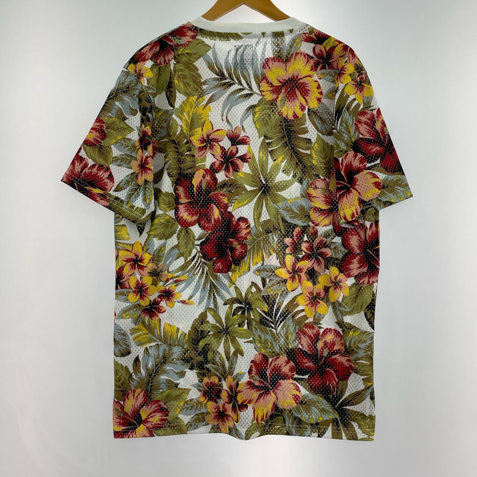 半袖Tシャツ メッシュ 花柄 (M) M