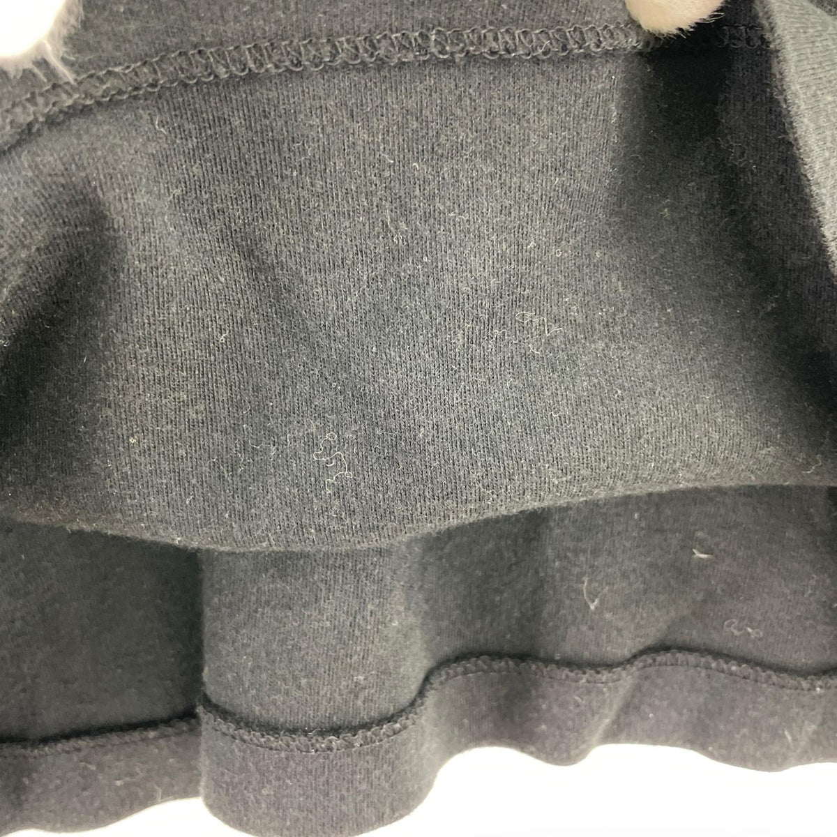 半袖Tシャツ SSリボンフリルフードカットソー 黒 M ブラック