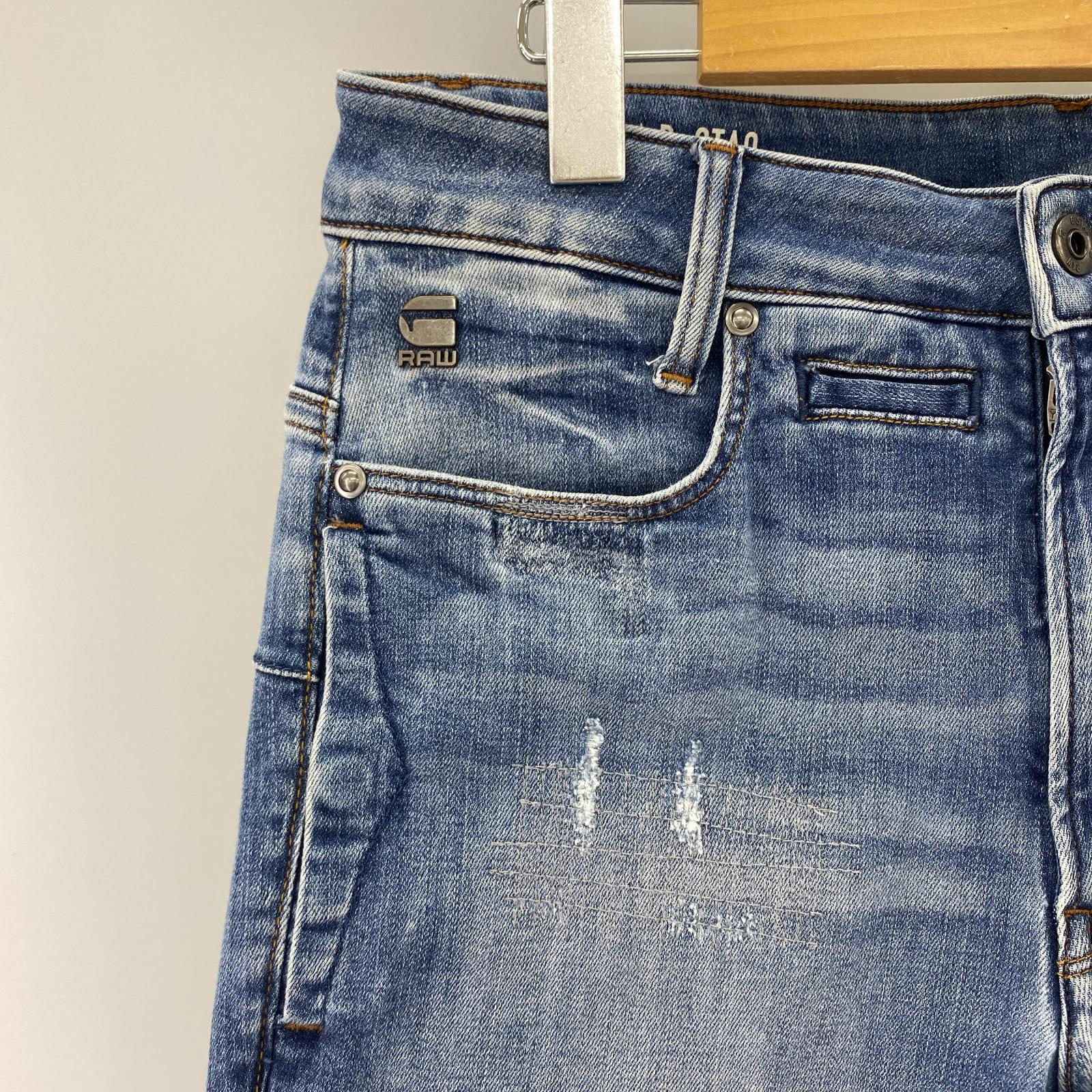 デニムパンツ D-STAQ 3D SLIM (実寸33) 27 ブルー
