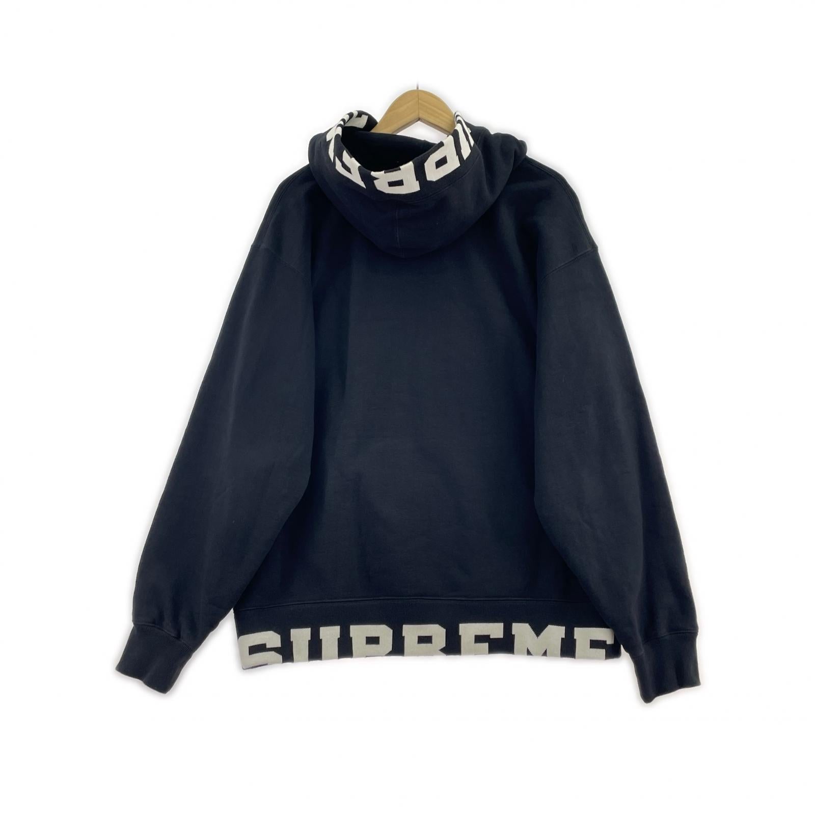 パーカー 21SS Cropped Logos Hooded Sweatshirt BLK M ブラック
