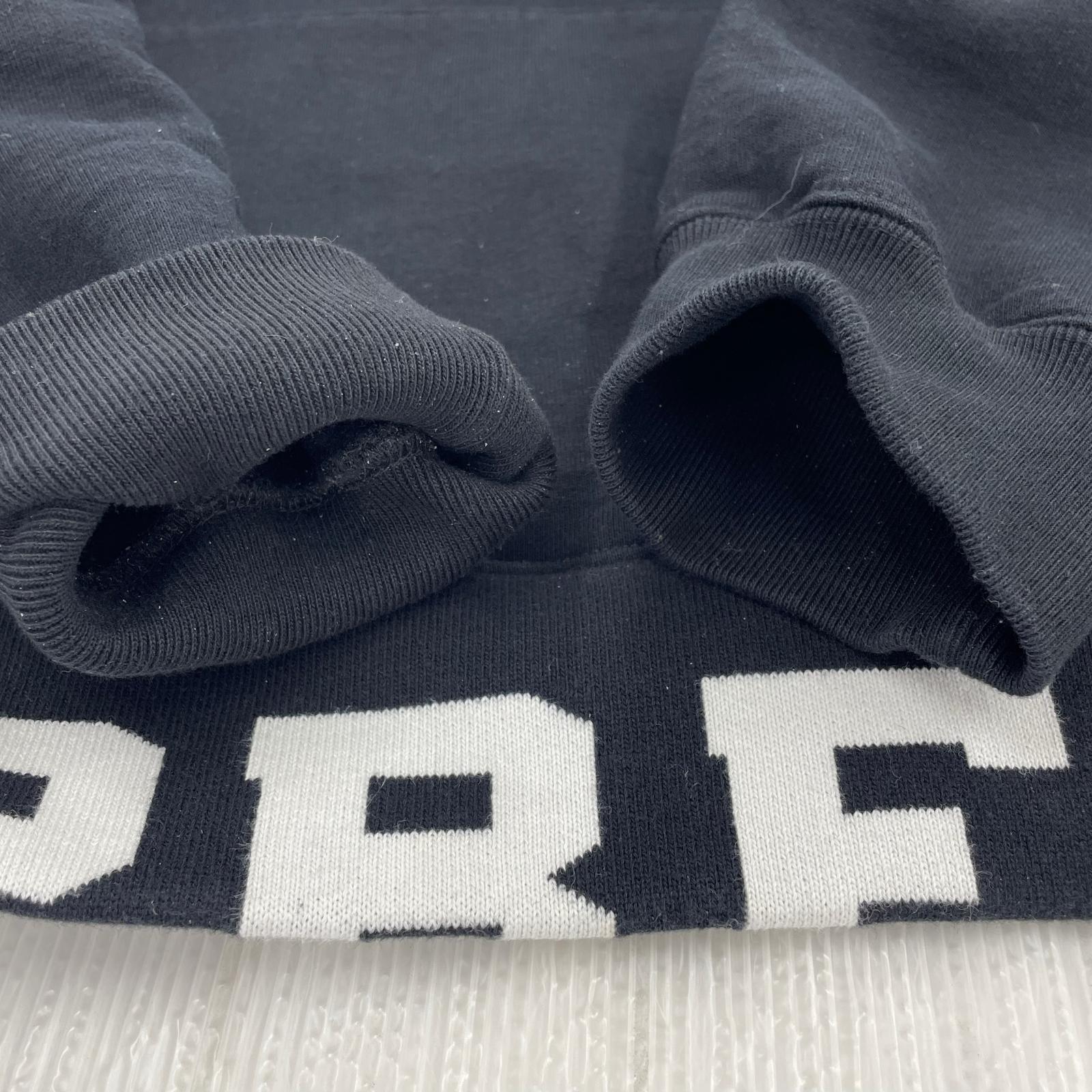 パーカー 21SS Cropped Logos Hooded Sweatshirt BLK M ブラック