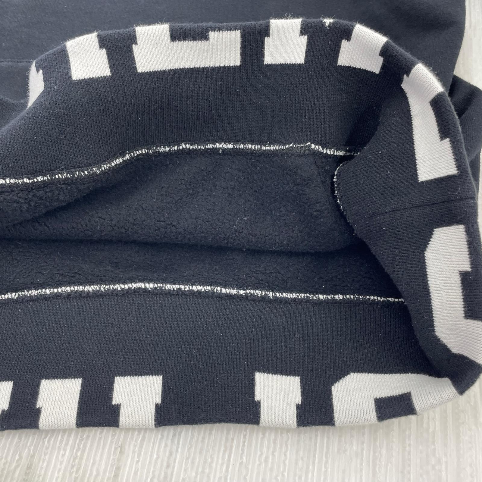 パーカー 21SS Cropped Logos Hooded Sweatshirt BLK M ブラック
