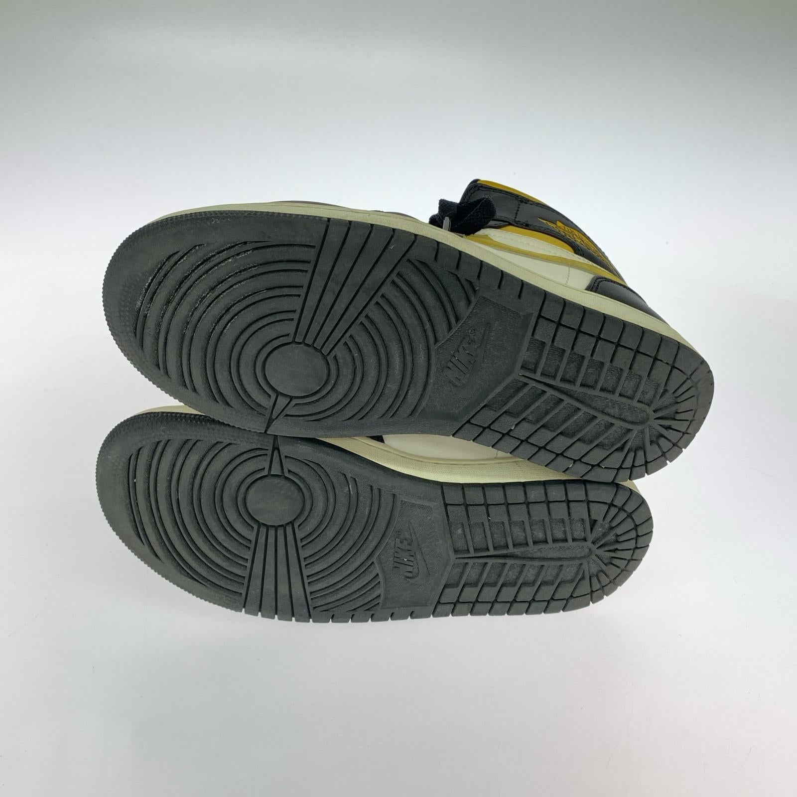 スニーカー Air Jordan 1 Mid (25cm) 554724-177 White/Pollen-Black 25cm (US7 UK6 1/2 EU40)