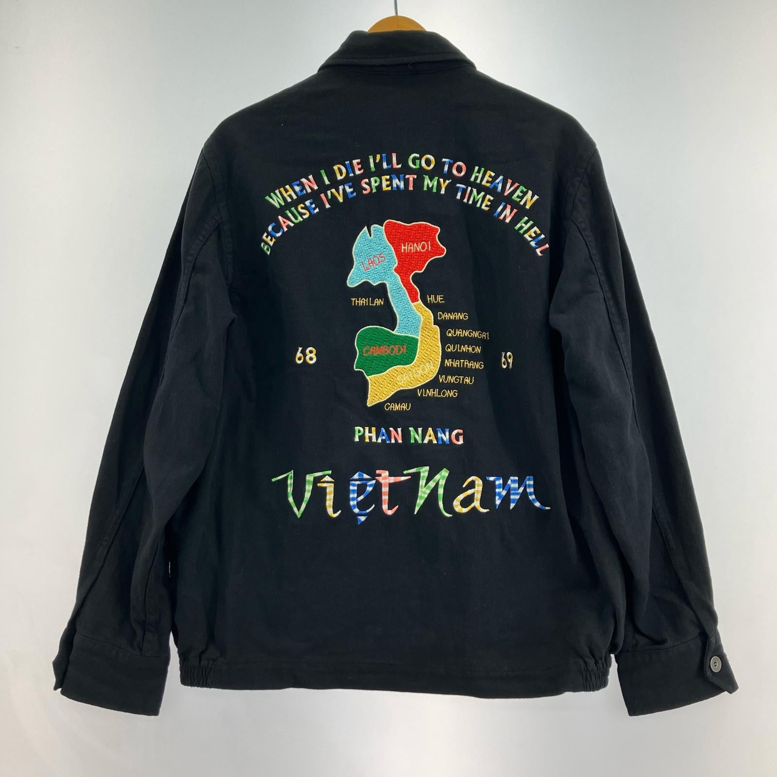 ジャケット COTTON LINEN VIETNAM JACKET BLK M M ブラック