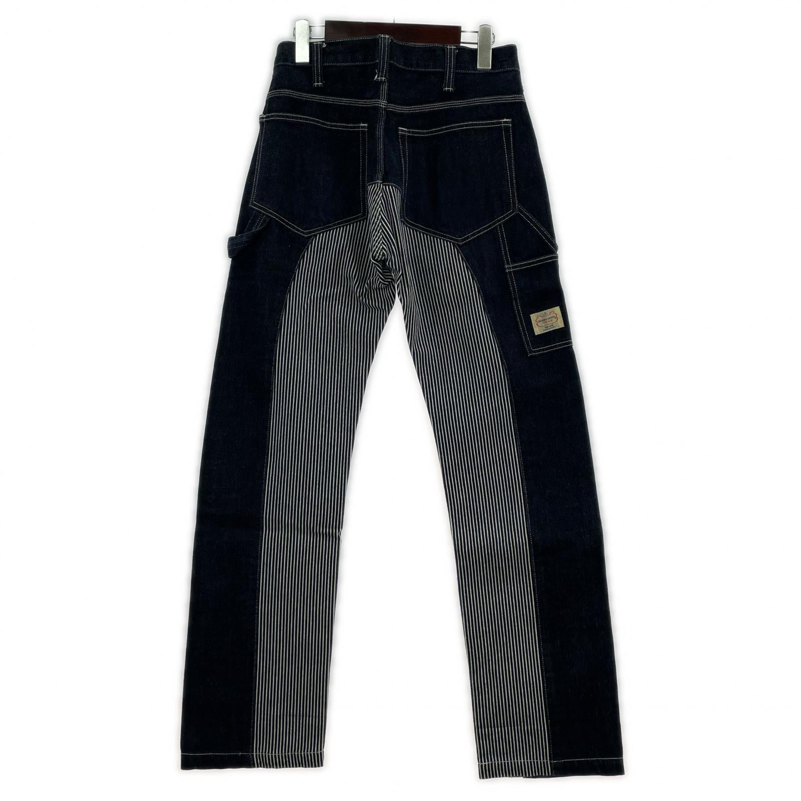 デニムパンツ 児島ジーンズ ヒッコリーペインターパンツ(W30) 30 ネイビー