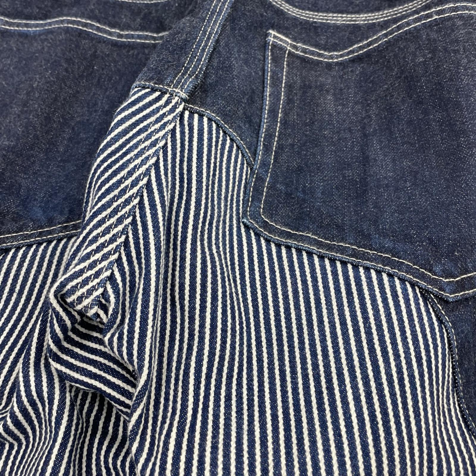 デニムパンツ 児島ジーンズ ヒッコリーペインターパンツ(W30) 30 ネイビー