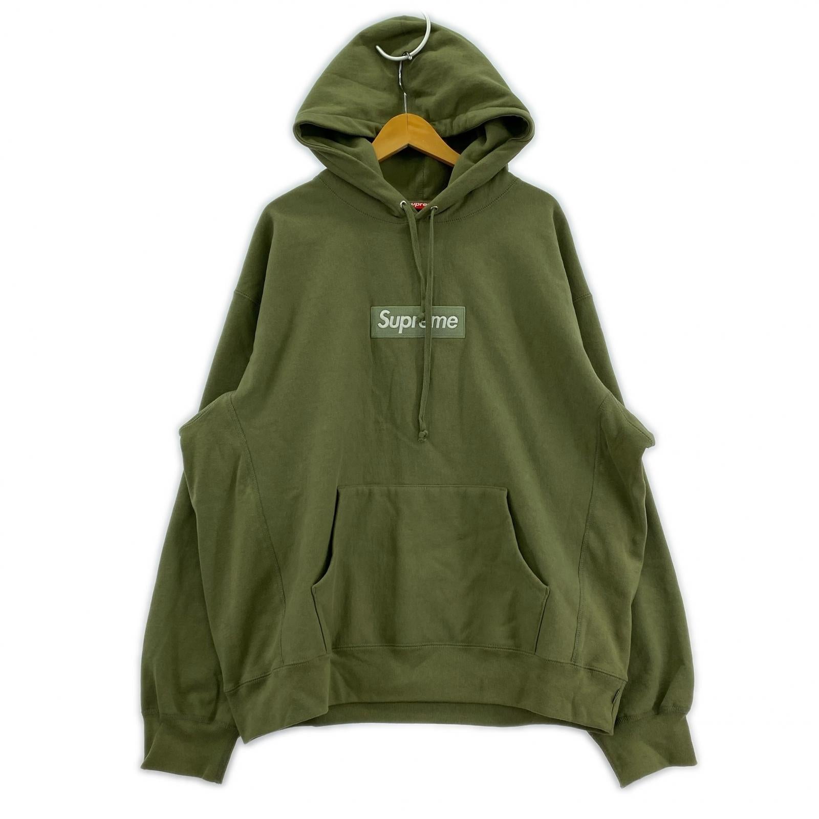 パーカー 25FW Box Logo Hooded Sweatshirt グリーン