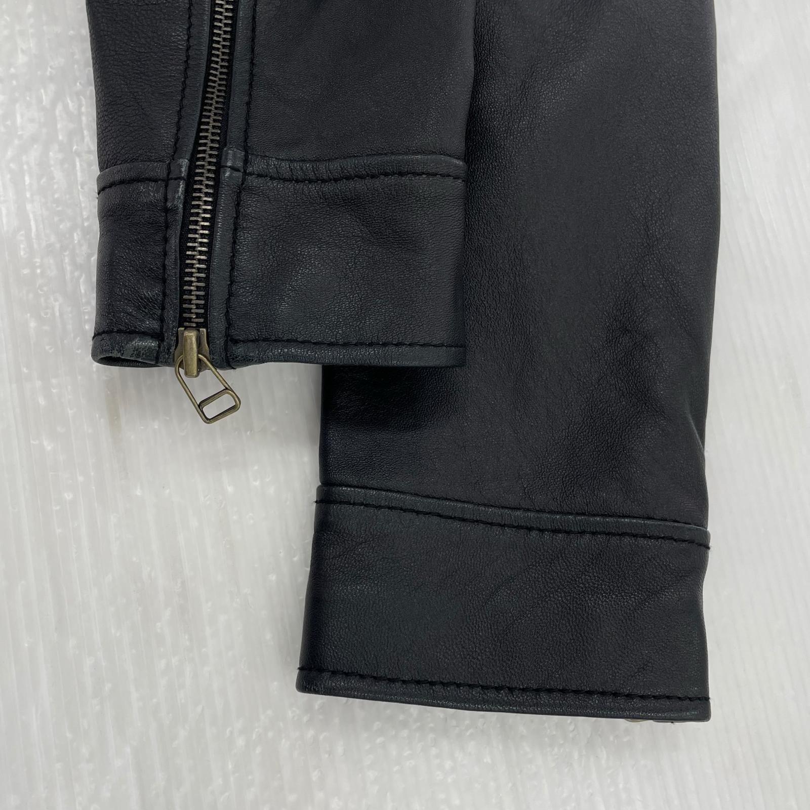 レザージャケット シングルライダース ブラック