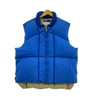 ダウンベスト 70s ダックダウンベスト 青 (XL) LL ブルー