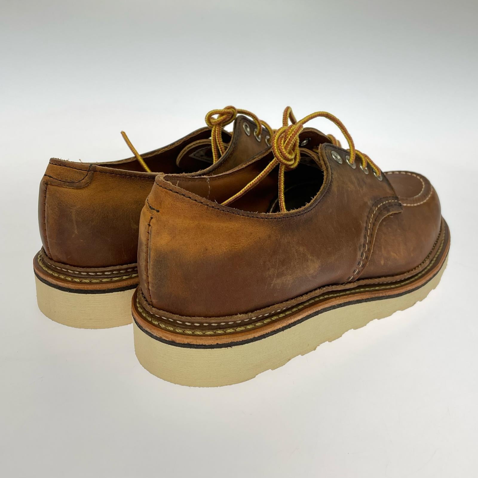 シューズ Work Oxford Moc-toe 8095 茶 (27.0cm) 27cm (US9 UK8 1/2 EU44) ブラウン
