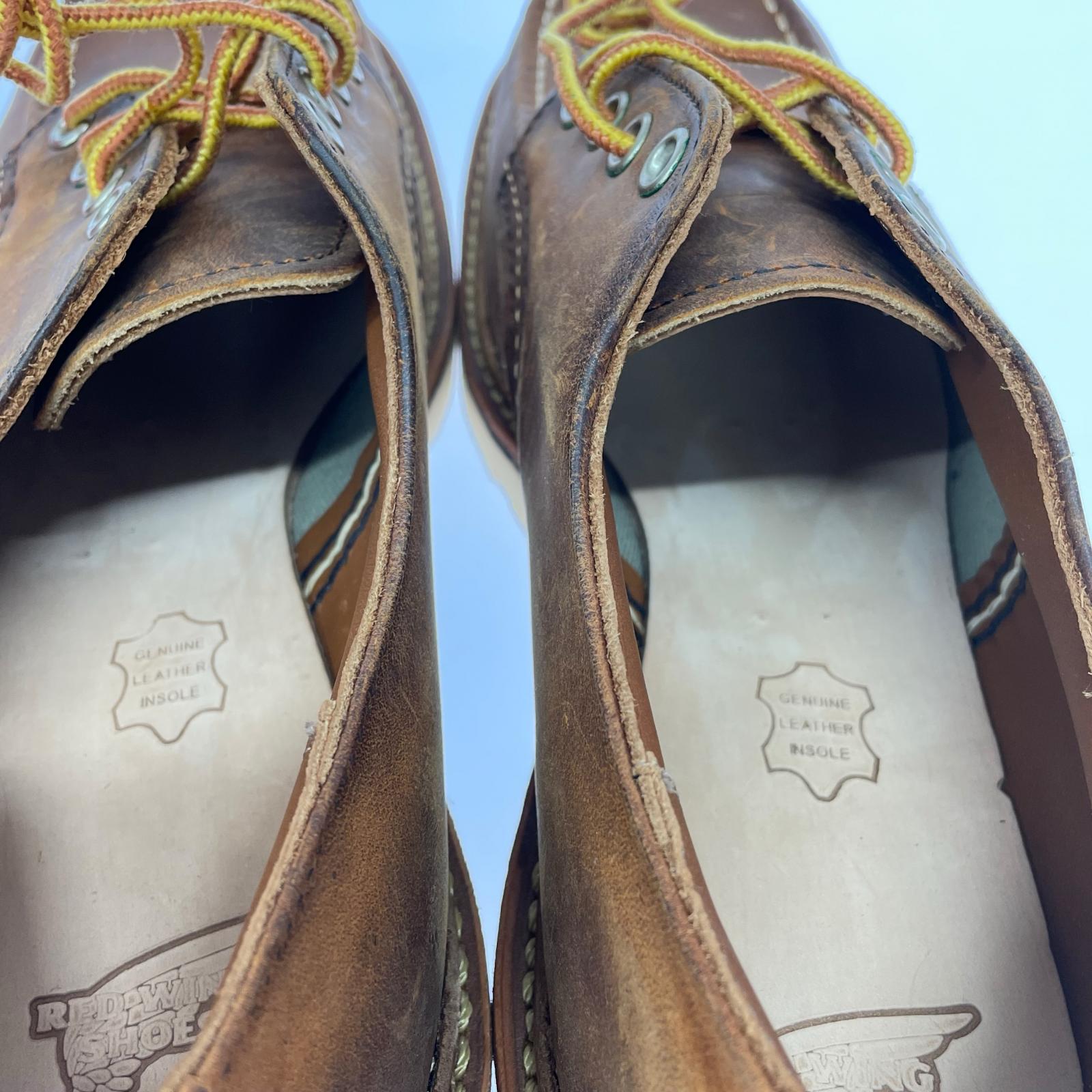 シューズ Work Oxford Moc-toe 8095 茶 (27.0cm) 27cm (US9 UK8 1/2 EU44) ブラウン