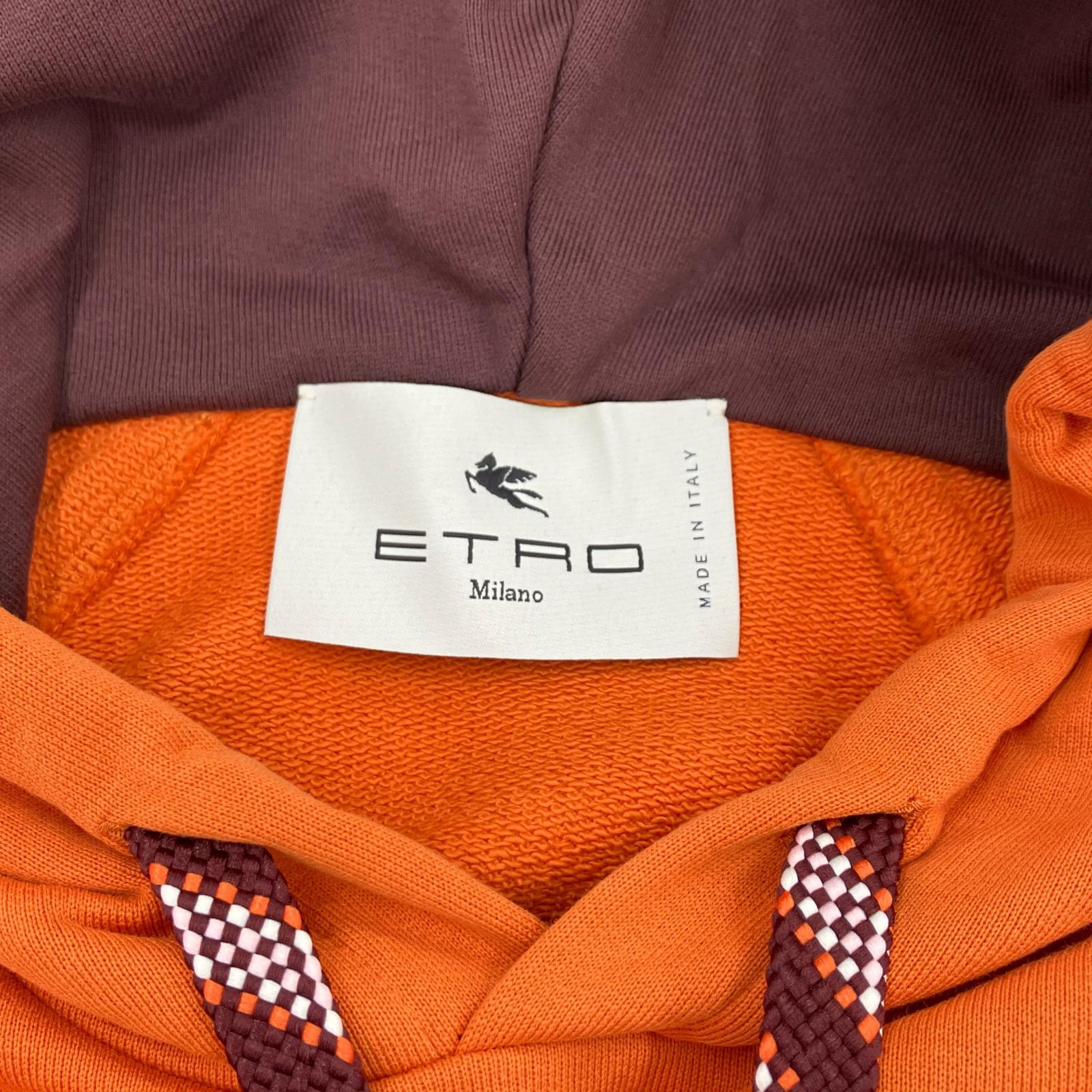 パーカー PEGASO HOODIE ORANGE/BROWN XS SS