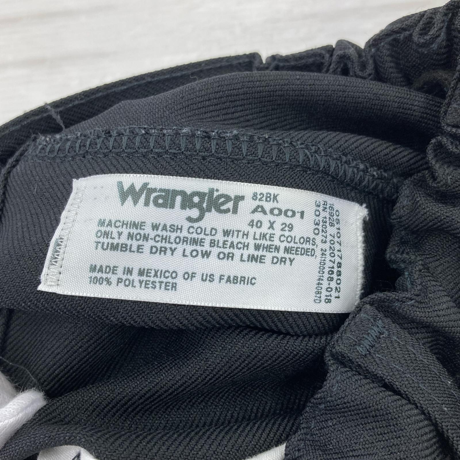 パンツ Wrangler DAMAGE DONE スタッズリメイク ランチャースラックス ブラック ブラック