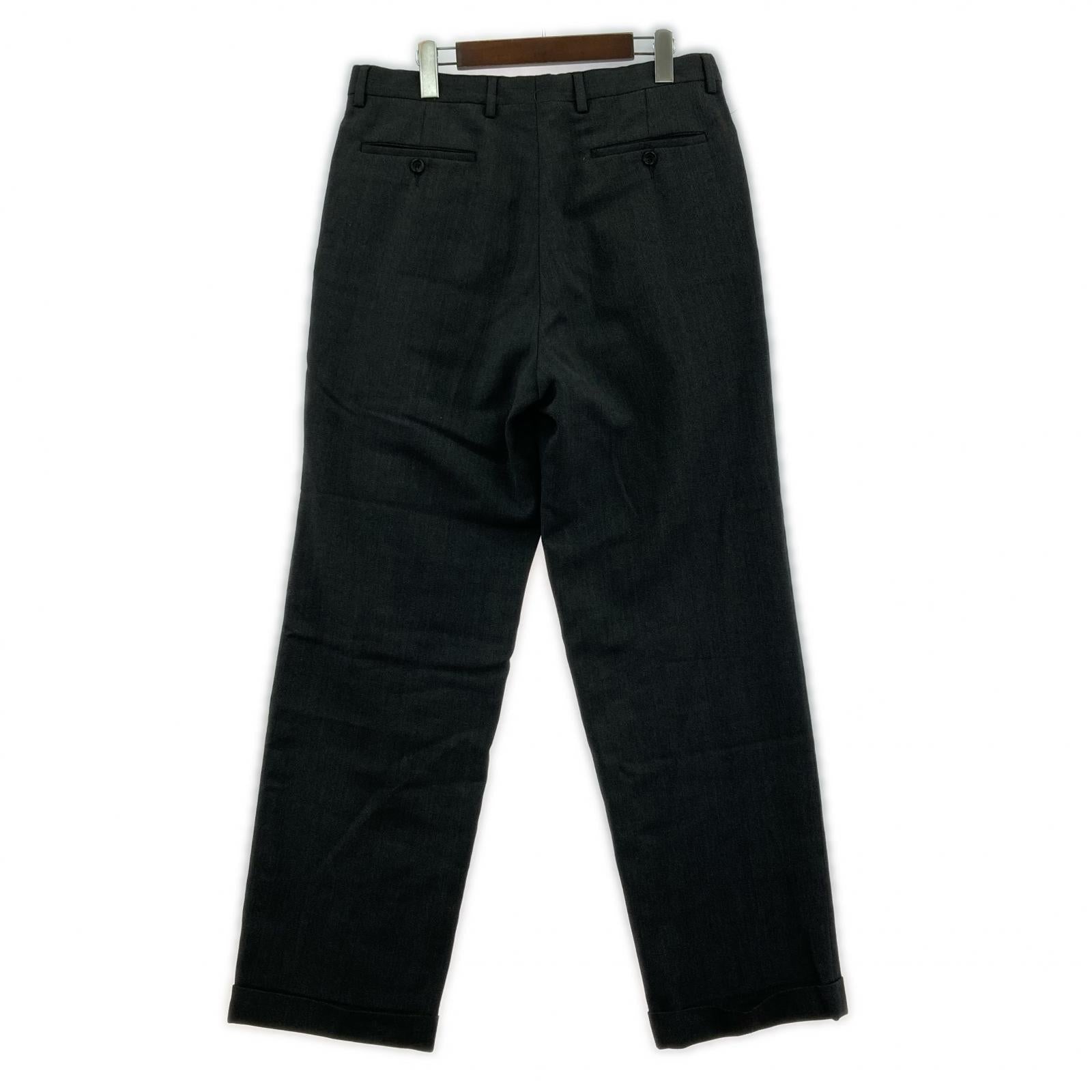 パンツ LAUREN RALPH LAUREN ウール2タックスラックス グレー グレー