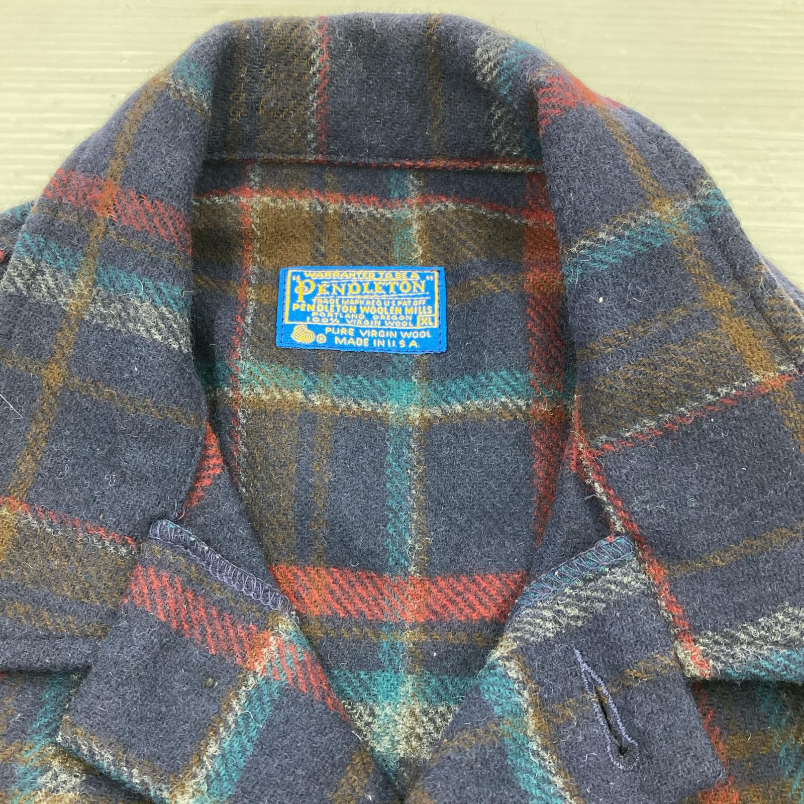 ジャケット PENDLETON 70s CPOウールジャケット XL チェック マルチカラー