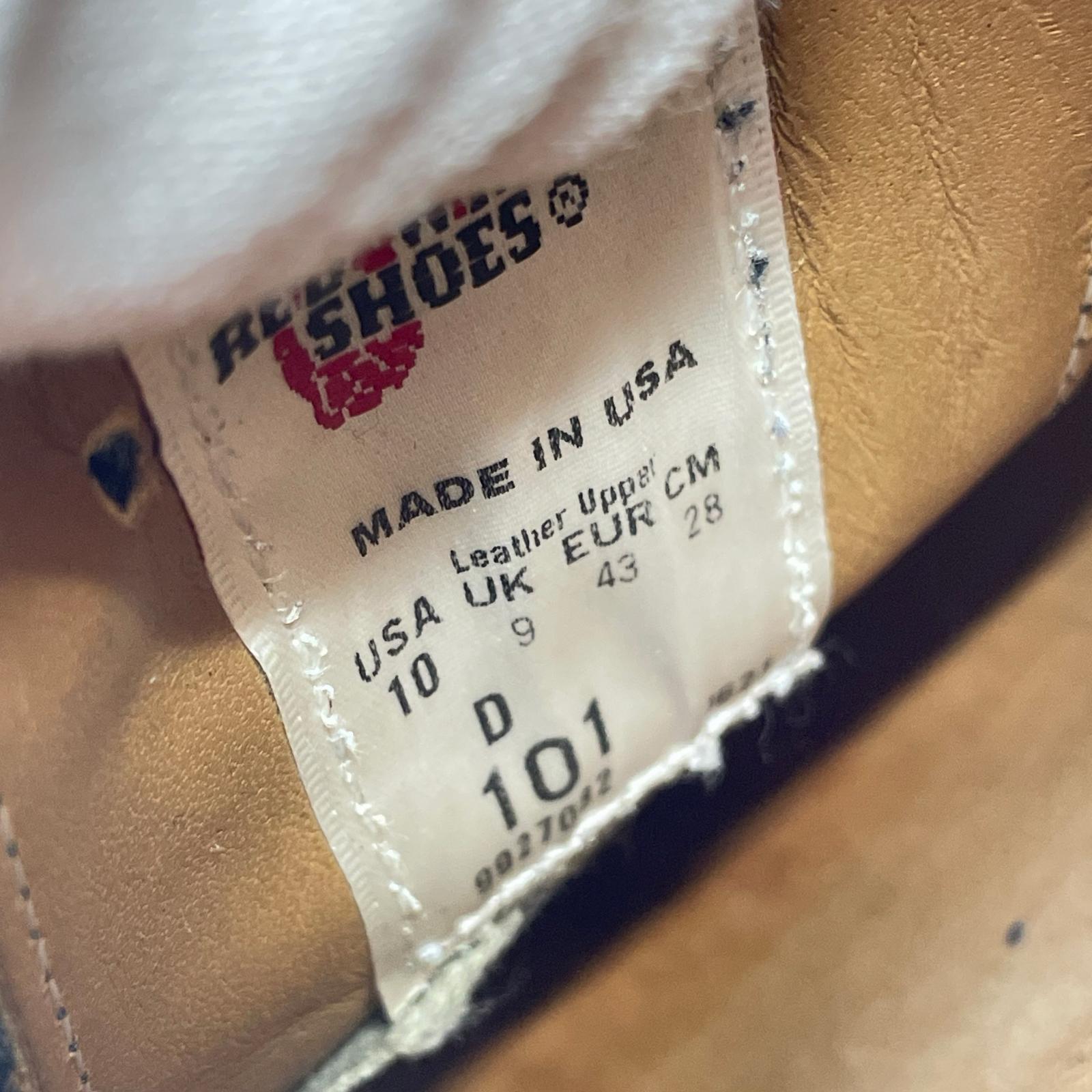 シューズ RED WING 101 Postman Oxford ポストマンシューズ 28㎝ ブラック 28cm (US10 UK9 1/2 EU46) ブラック
