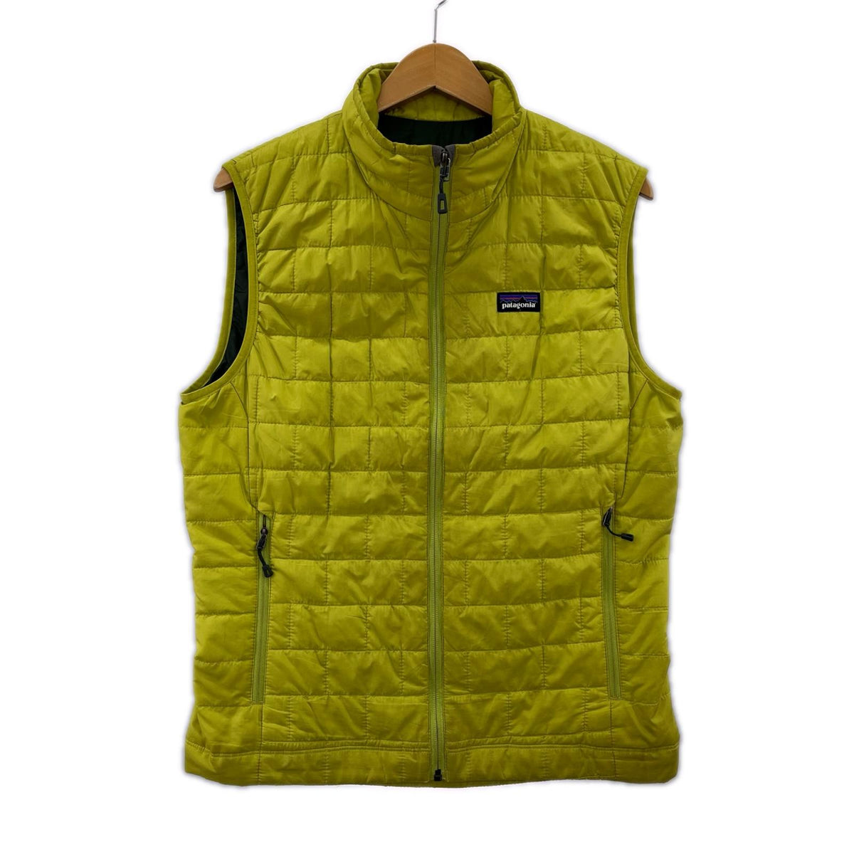ダウンベスト nano puff down vest S GRN S