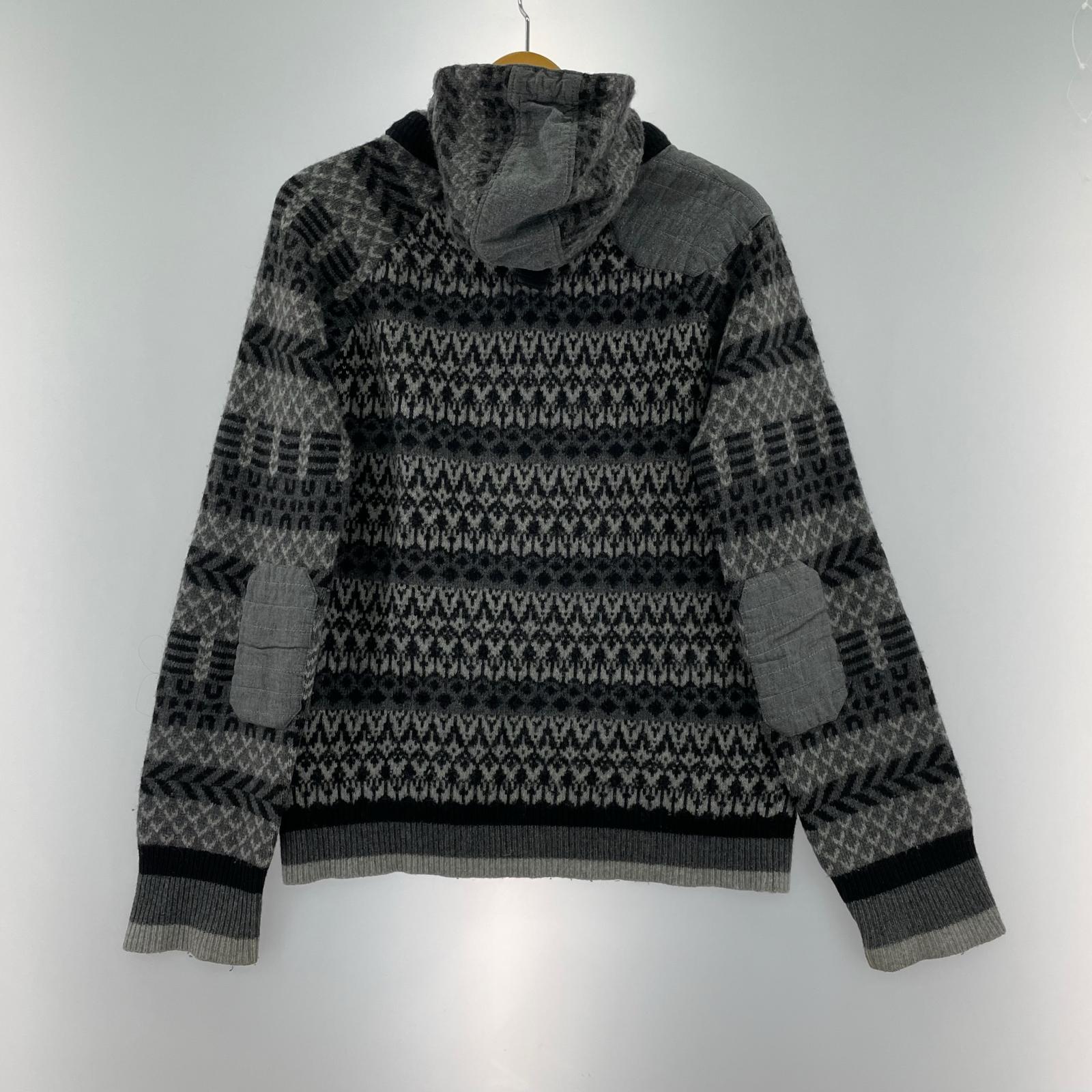 パーカー ×White Mountaineering ウール グレー (M) M ブラック