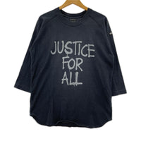 長袖Tシャツ JUSTICE FOR ALL 黒(-) ブラック