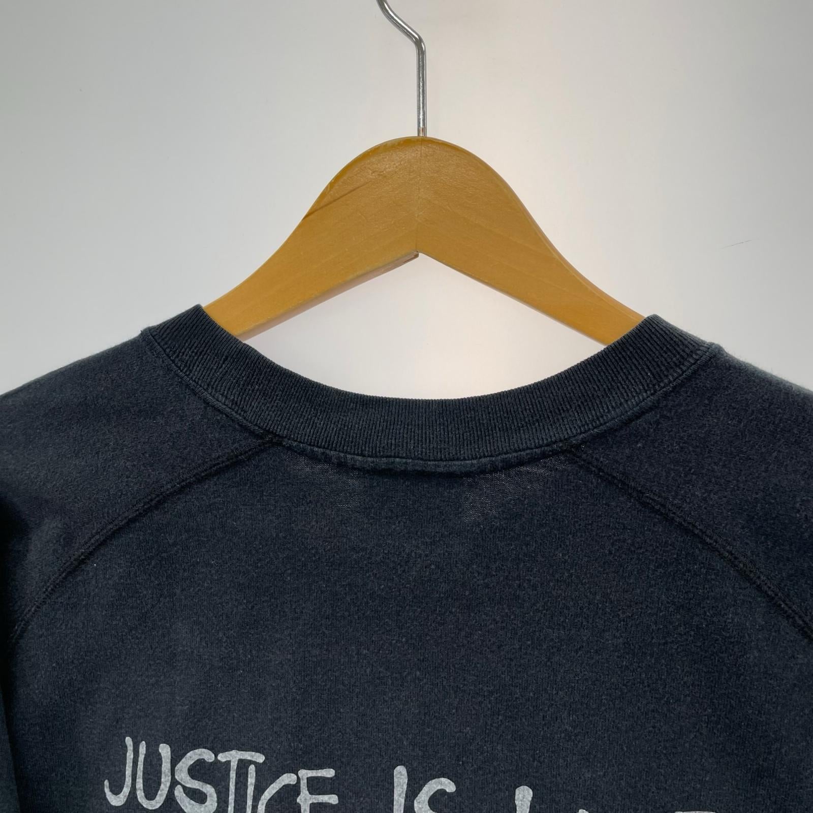 長袖Tシャツ JUSTICE FOR ALL 黒(-) ブラック