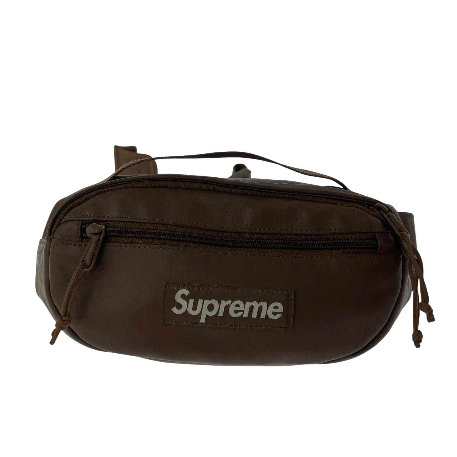 ショルダーバッグ leather waist bag 24AW ブラウン